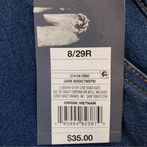 NWT Universal Thread Relaxed Straight Non-Stretch Jeans Size 8 - Picture 5 of 7